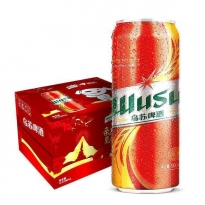 乌苏啤酒500ml一箱12罐