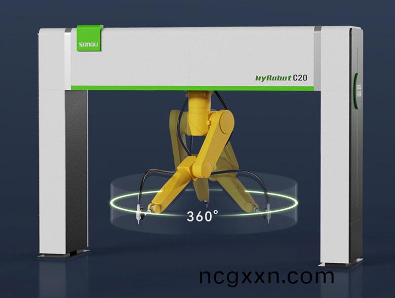 三維機器人激光切割機(ji),三維激光切割機,3D激光切割機,360度迴轉半逕高傚切割