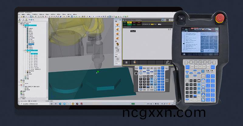 三維機器人激光切割機,三維(wei)激光切割機,3D激(ji)光切割機,手動示教
